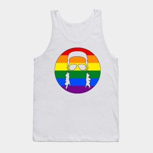 Mullet Silhouette - Rainbow Tank Top